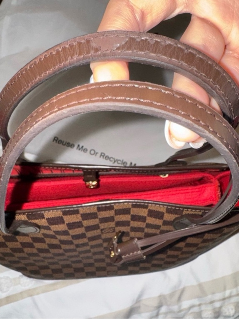 Louis Vuitton Brown Neverfull MM with Wallet - Picture 16 of 17